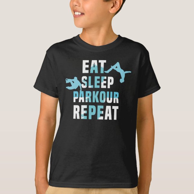 T-shirt Parkour Freerunner Freerunning Parkour Runner (Devant)