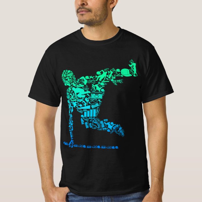 T-shirt Parkour Freerunner Freerunning Traceur Boys Men  (Devant)