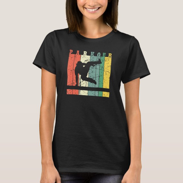 T-shirt Parkour Freerunner Freestyle Traceur Vinta (Devant)