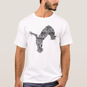 T-shirt Parkour Freerunner Traceur Freerunning Hommes gar