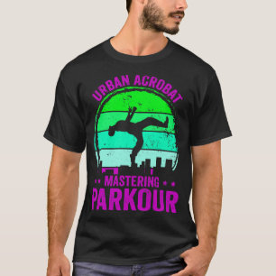 T-shirt Parkour Freerunning Street Exercice acrobatique 50