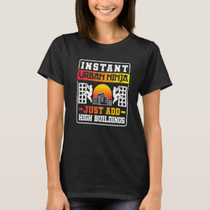 T-shirt Parkour Freerunning Traceur Athlète Instant Urbain