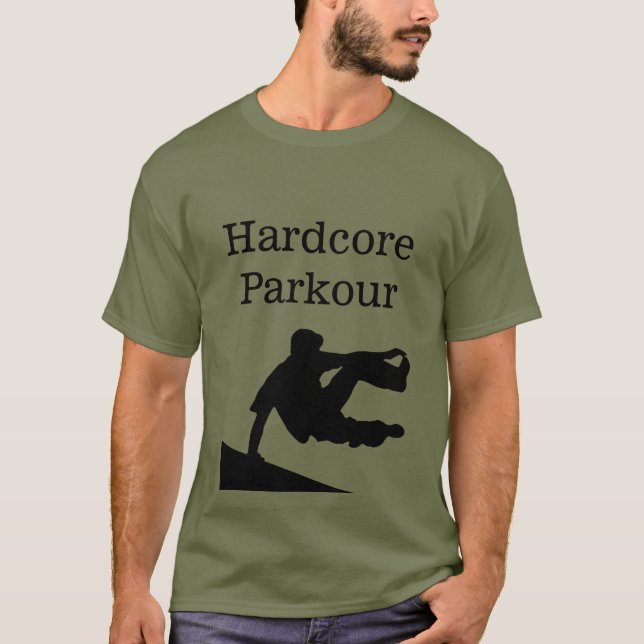 T-shirt Parkour hardcore (Devant)