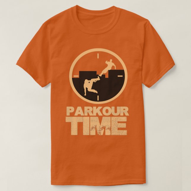 T-shirt Parkour Heure de vol gratuit Cadeaux de course (Design devant)