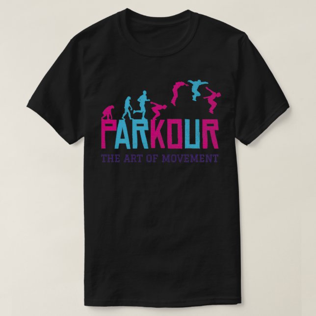 T-shirt Parkour L'Art Du Mouvement 1 (Design devant)