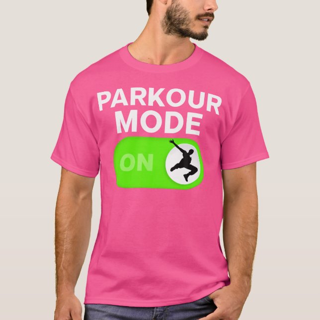 T-shirt Parkour Mode On Freerunning Silhouette Boys (Devant)