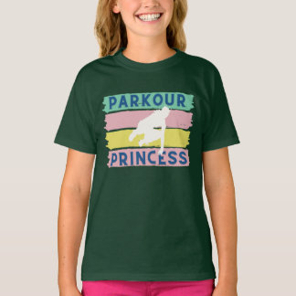 T-shirt Parkour Princess Green