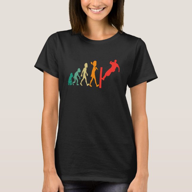 T-shirt Parkour Retro Costume Evolution Parkour (Devant)