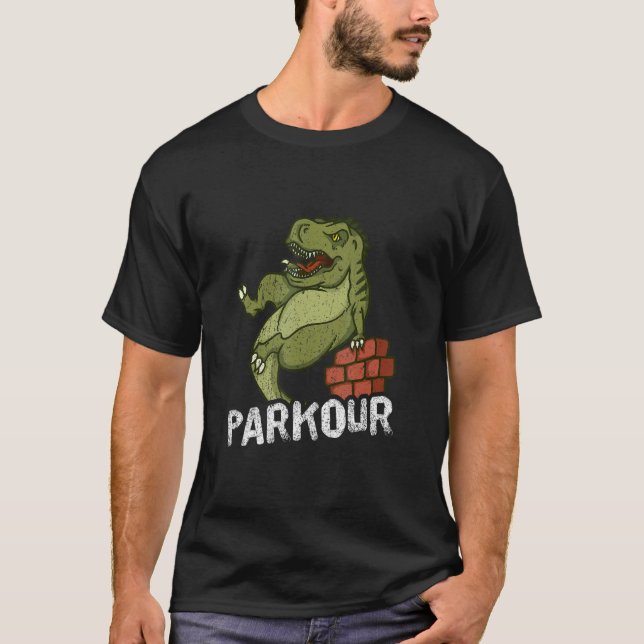 T-shirt Parkour Rex Wall Saut Libre Running (Devant)