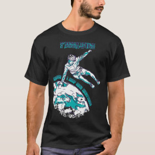 T-shirt Parkour Sauter Au-Dessus De L'Avertissement Mondia