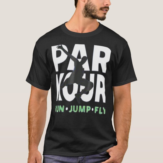 T-shirt Parkour Traceur de course Parkour gratuit (Devant)
