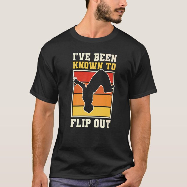 T-shirt Parkour Traceur Freerunning Athlete Backflip IVe B (Devant)