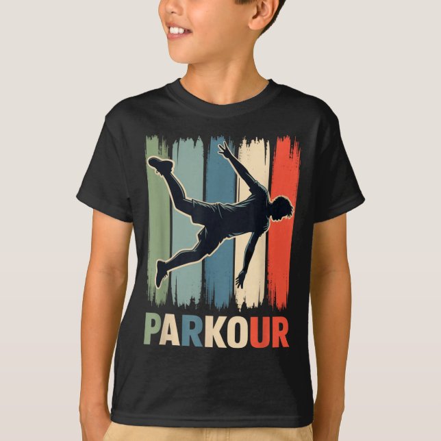 T-shirt Parkour, Urban Gymnast, Traceur, Runner  (Devant)