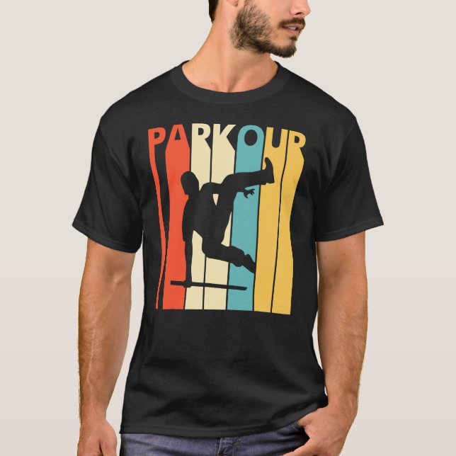T-shirt Parkour vintage (Devant)