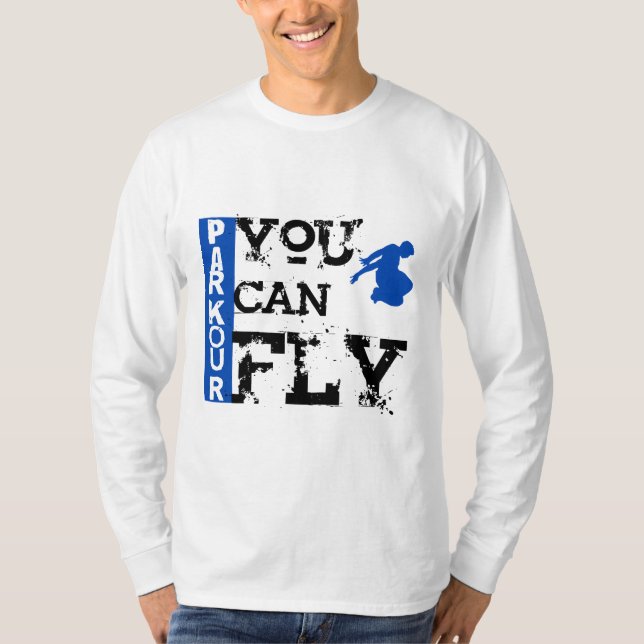 T-shirt Parkour - vous pouvez voler (Devant)