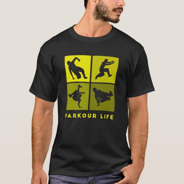 T-shirt ParkourLife running climber Freerunner sports frie (Devant)