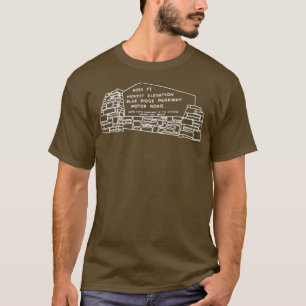 T-shirt parkway à crête bleue plus haute altitude dessin b