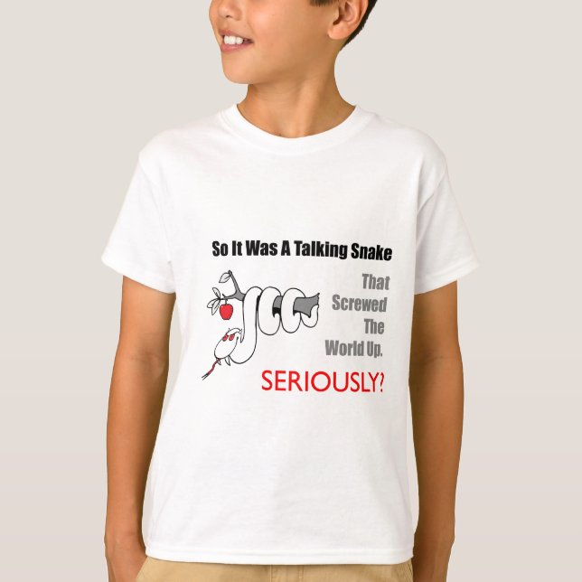 T-shirt parlant de serpent (Devant)