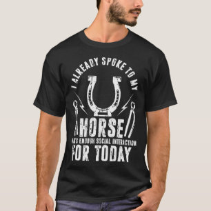 T-shirt Parlé à mon cheval Maréchal ferrant Parage de sab