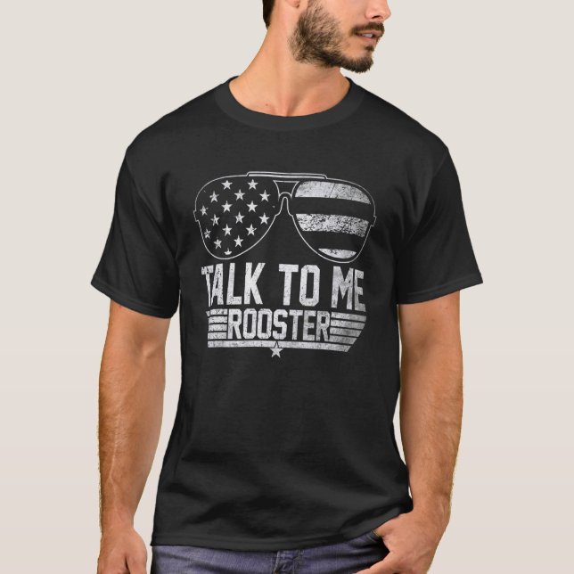 T-shirt Parle moi coq  Poulet (Devant)