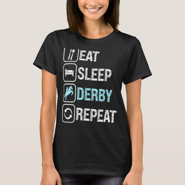 T-shirt Parle-moi du Derby pour les courses de chevaux (Devant)