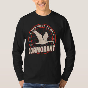 T-shirt Parle Oiseau à Moi grand cormoran noir vintage sup