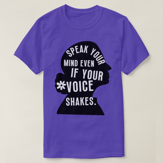 T-shirt Parle Ton Esprit Même Si Ta Voix Tire (Design devant)