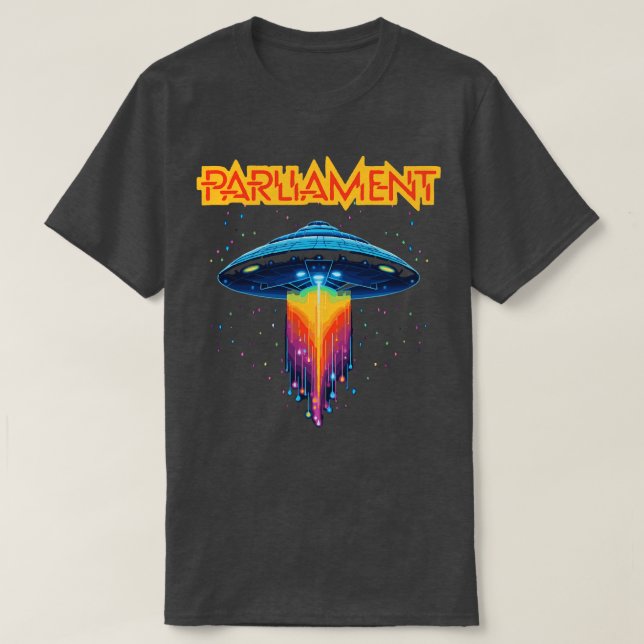 T-shirt Parlement Funkadelic Retro Mothership Rock Funk (Design devant)