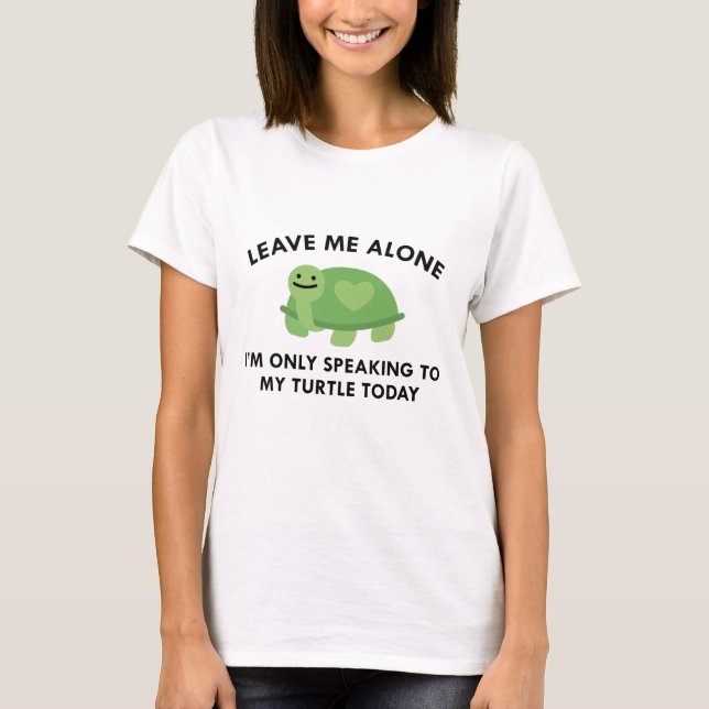 T-shirt Parler À Ma Tortue (Devant)