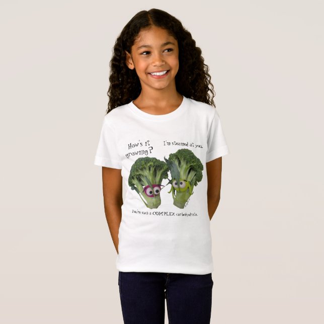 T-Shirt Parler de Brocoli amusant (Devant entier)
