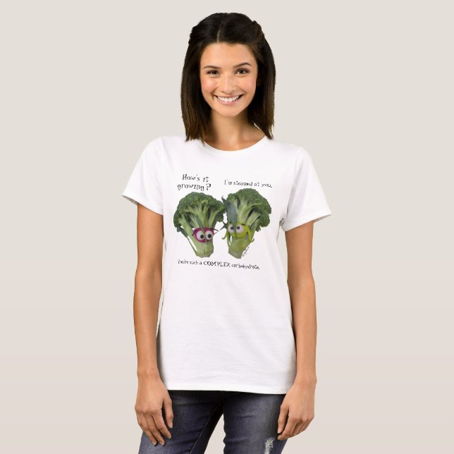 T-shirt Parler de Brocoli amusant (Devant entier)