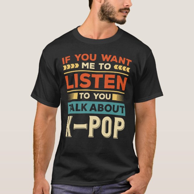 T-shirt Parler de K Pop (Devant)