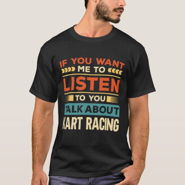 T-shirt Parler De Kart Racing (Devant)