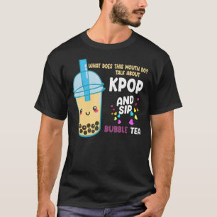 T-shirt parler de kpop et sip bulle thé Kpop merch