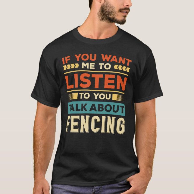 T-shirt Parler de la clôture (Devant)