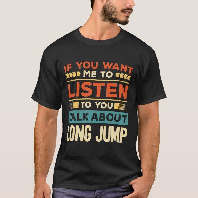 T-shirt Parler de Long Jump (Devant)