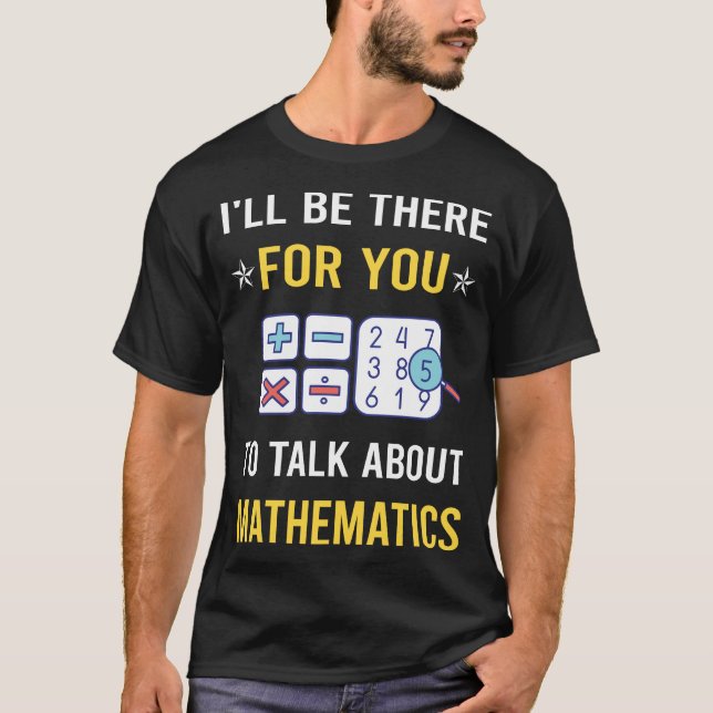 T-shirt Parler de mathématiques Math Maths (Devant)
