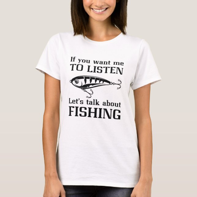 T-shirt Parler de pêche (Devant)