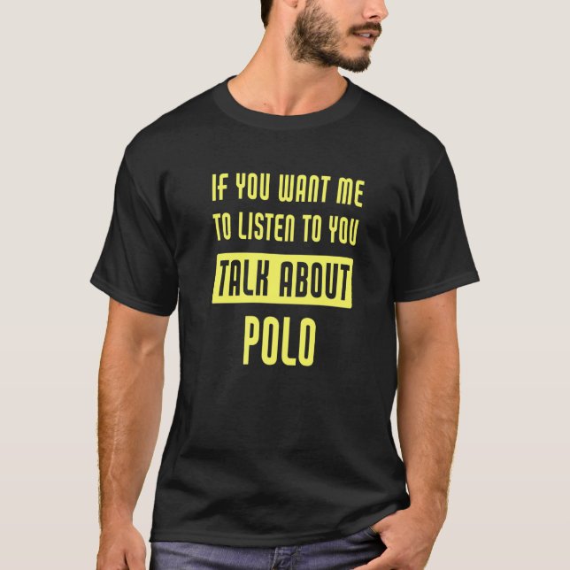 T-shirt Parler de Polo Polo Player (Devant)