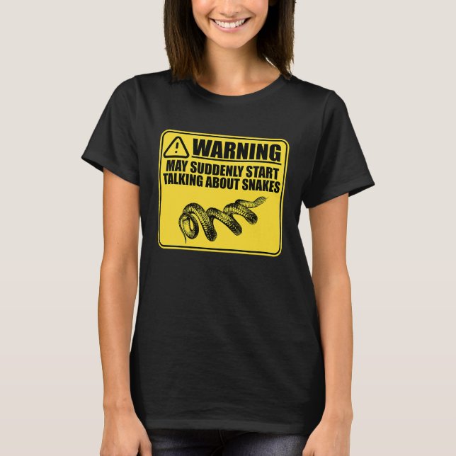 T-shirt Parler de serpents Reptiles Animaux de compagnie R (Devant)
