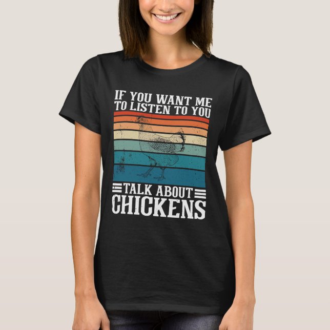 T-shirt Parler des poulets (Devant)