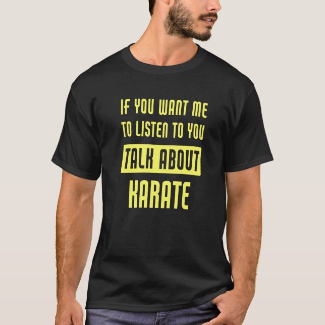 T-shirt Parler du karaté (Devant)