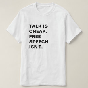 T-shirt Parler est bon marché. La liberté d'expression