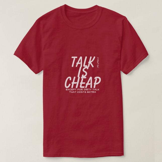 T-shirt Parler est bon marché - une chemise MisterP (Design devant)