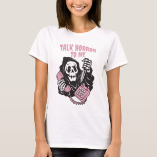 T-SHIRT PARLER HORREUR À MOI GRIM REAPER TÉLÉPHONE