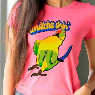 T-shirt Parler Indien Ringneck Parrot Funky Bird Cool anim