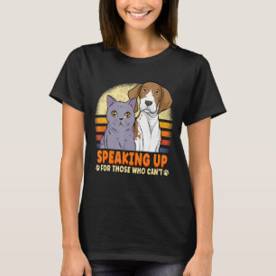 T-shirt Parler pour ceux qui ne peuvent pas Secourir les a