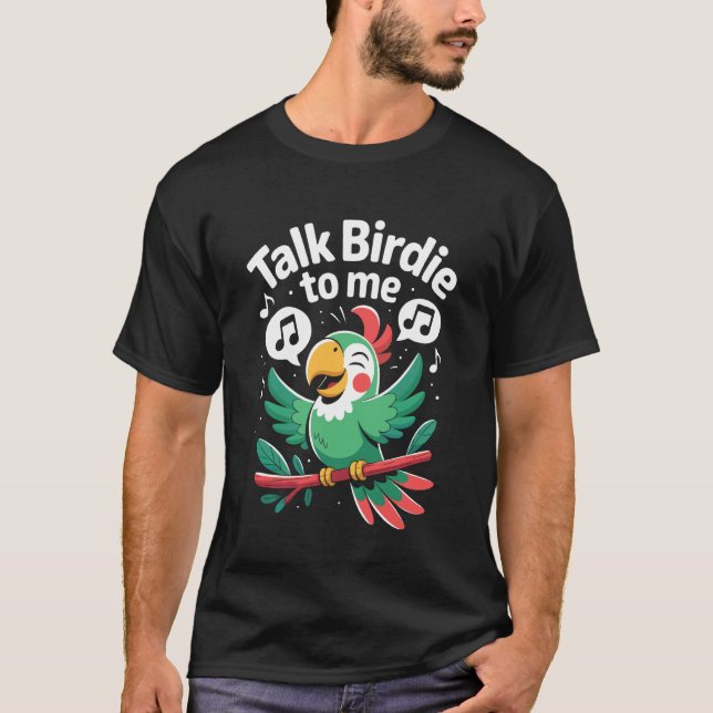 T-shirt Parlez à Birdie Parrot Tropical (Devant)