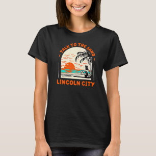T-shirt Parlez À Sand Lincoln City Beach Oregon Ocean S