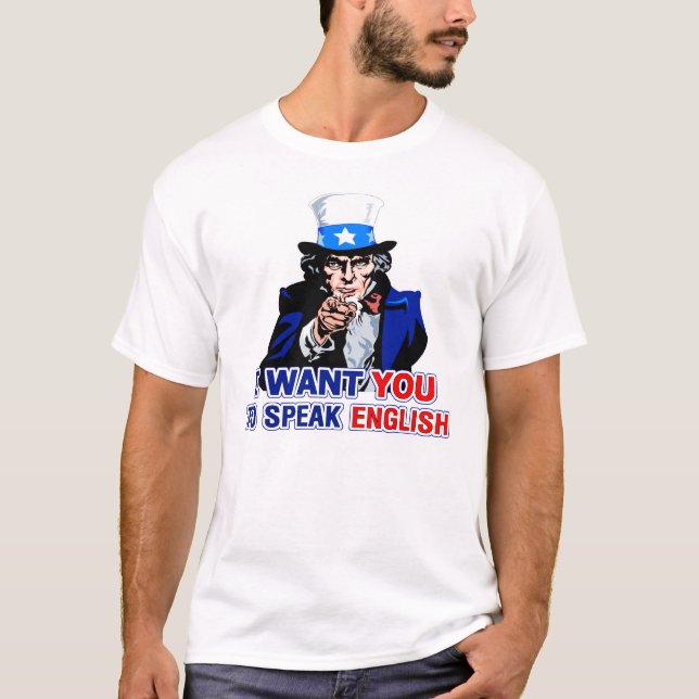 T-shirt Parlez anglais (Devant)